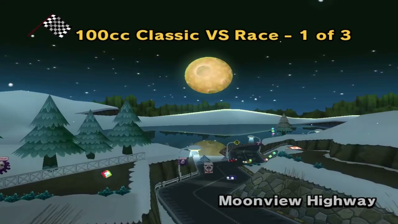 Mario kart Wii All Intro (Night and with no music)