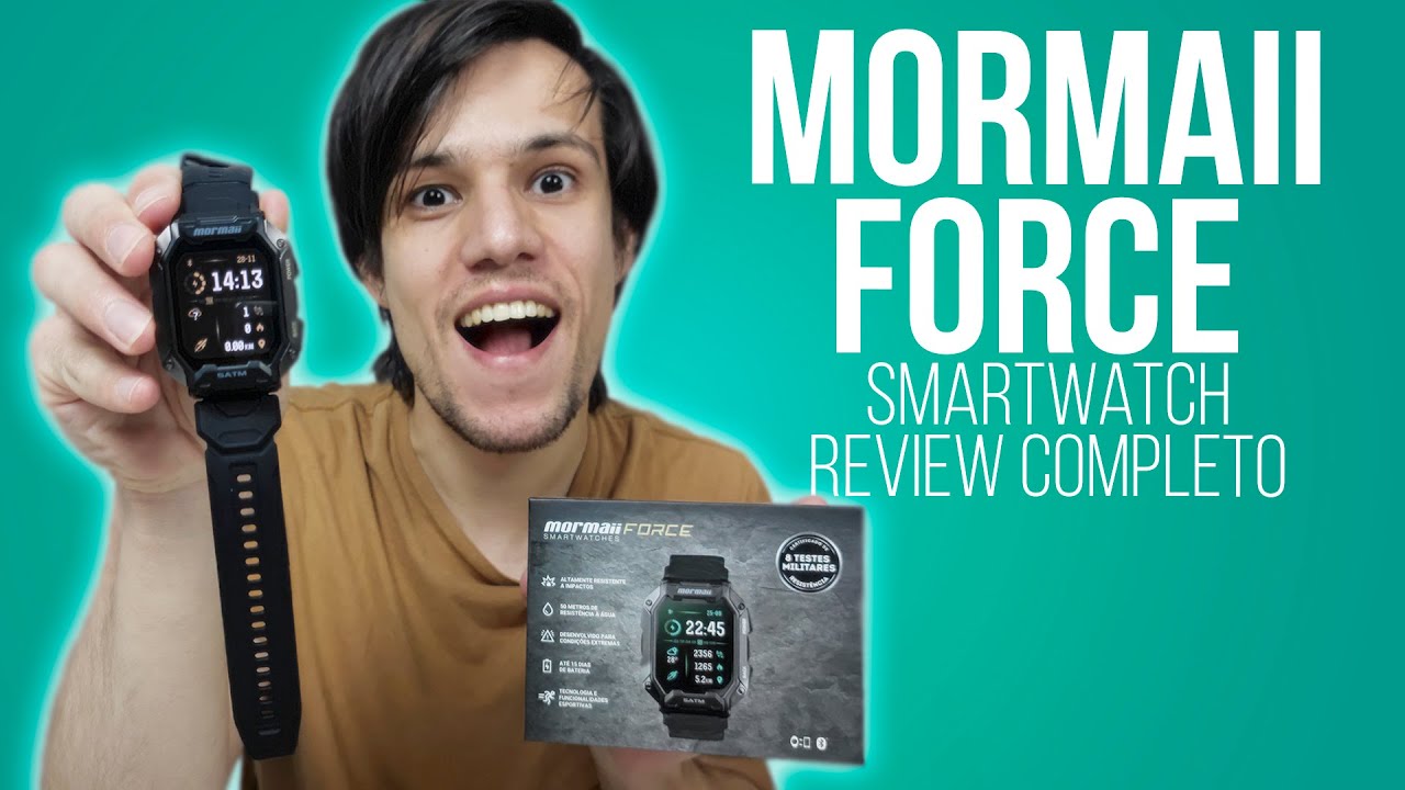 MORMAII FORCE REVIEW COMPLETO smartwatch! Teste do aplicativo, pulseira e tela.