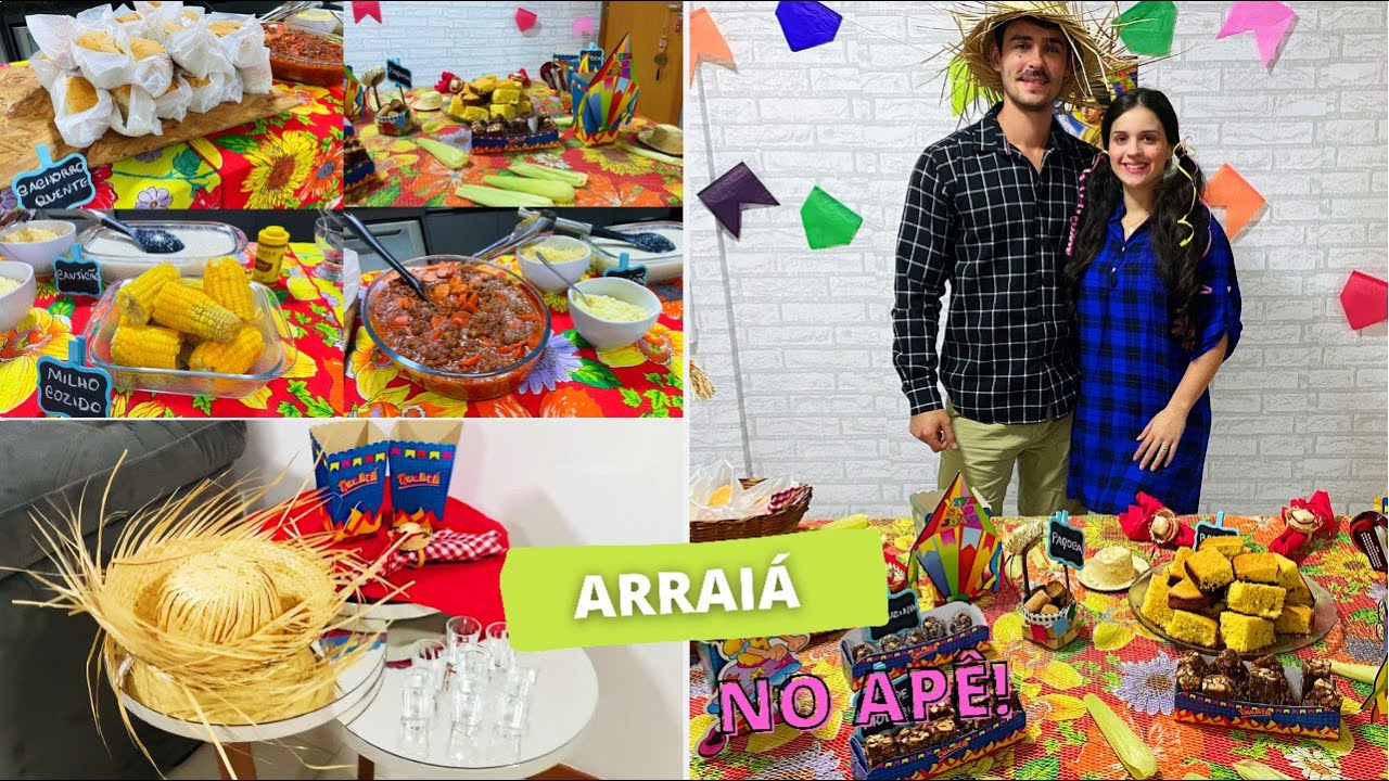 DECORAÇÃO + COMIDAS + FESTA | MOSTREI TUDO DO NOSSO ARRAIÁ NO APÊ!