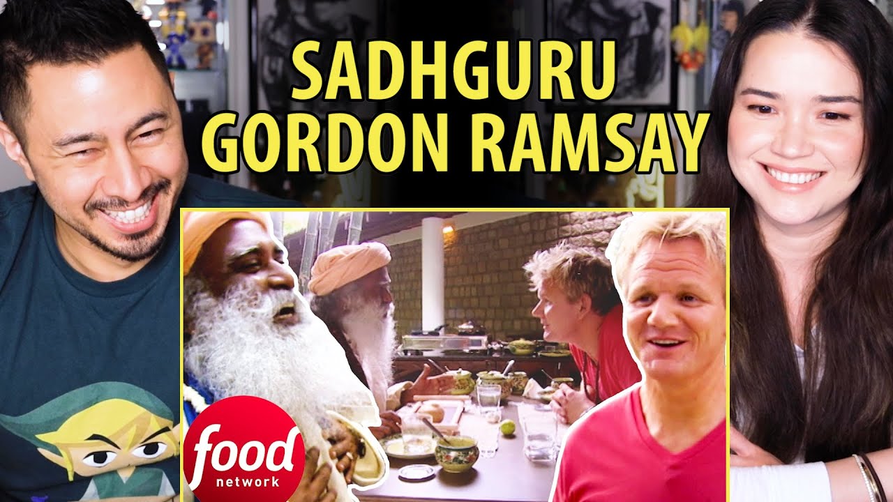 SADHGURU TRIES TO CONVINCE GORDON RAMSAY TO BE VEGETARIAN | Reaction by Jaby Koay & Achara Kirk