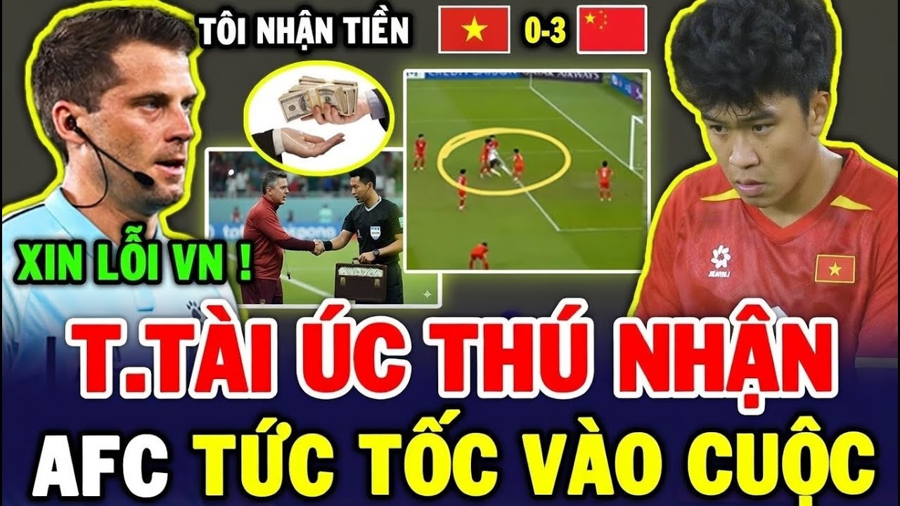 TRỌNG TÀI ÚC LÊN TIẾNG VỀ THẺ ĐỎ LÝ ĐỨC, AFC CHÍNH THỨC VÀO CUỘC VỤ U23 VIỆT NAM