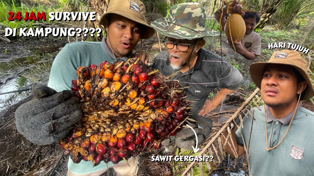 Aku Survive 24 Jam di Kampung Kecil Pontian - Susah atau Seronok? #kampung #survive #video #pontian 