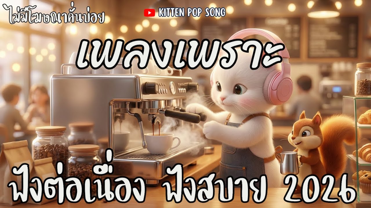 𝐏𝐥𝐚𝐲𝐥𝐢𝐬𝐭 — เจ้าเหมียวชวนฟัง | รวมเพลงเพราะๆ ฟังทำงาน ร้านกาแฟ Focus working 2026