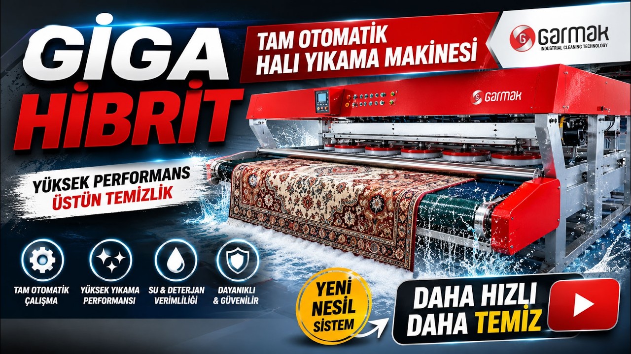Garmak endüstriyel halı yıkama sistemleri