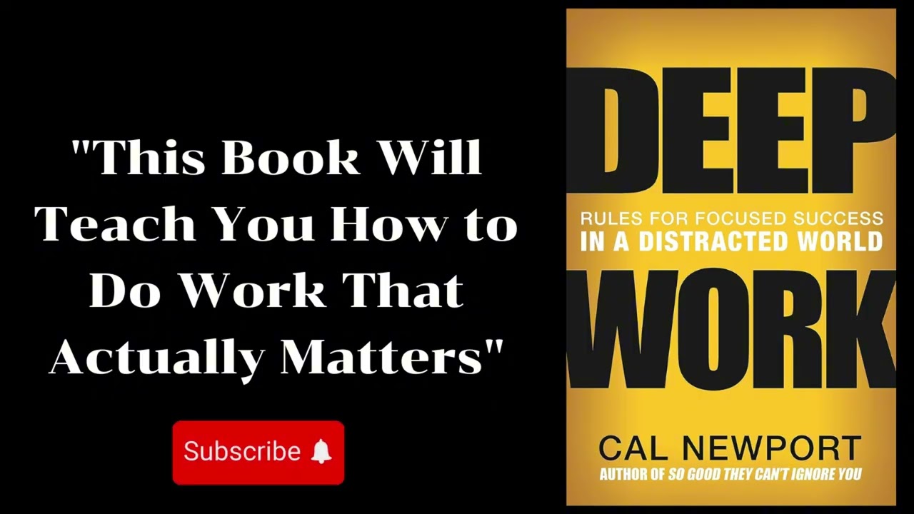 Escape Distraction. Focus Like a Pro | Deep Work &ndash; Cal Newport  | The Book Whisperer