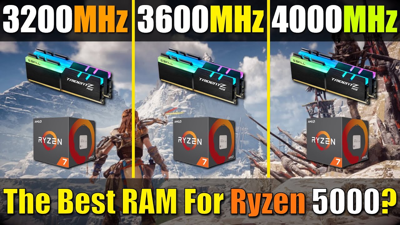 3200MHz vs. 3600MHz vs. 4000MHz | Best RAM for Ryzen 5000?
