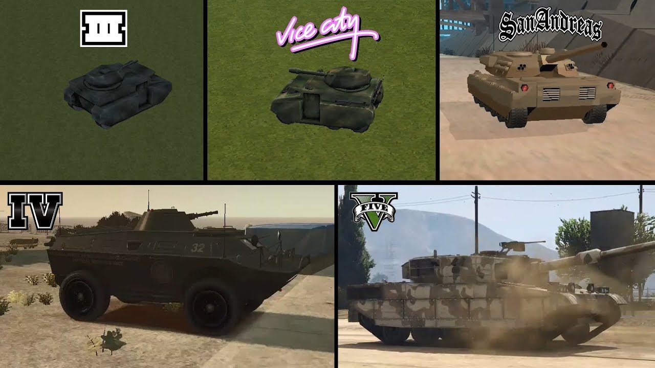 How to get a TANK in GTA Games? (2001 - 2013)