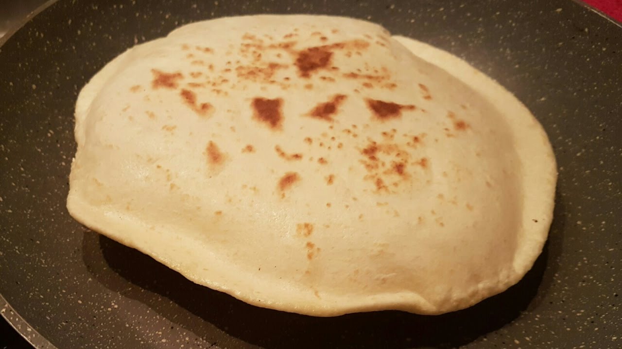 خبز الشاورما بخليط السميد  ناجحة 100%