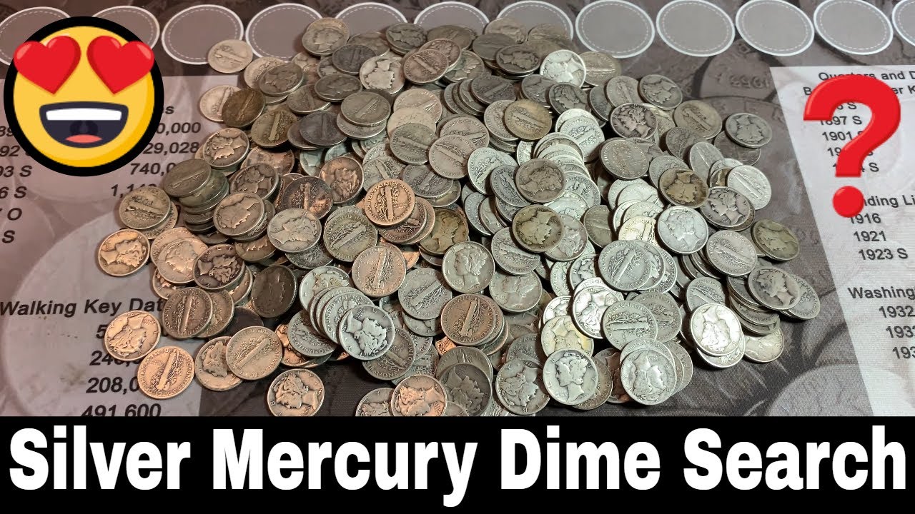 90% Junk Silver Purchase - Mercury Dime Hunt and Fill