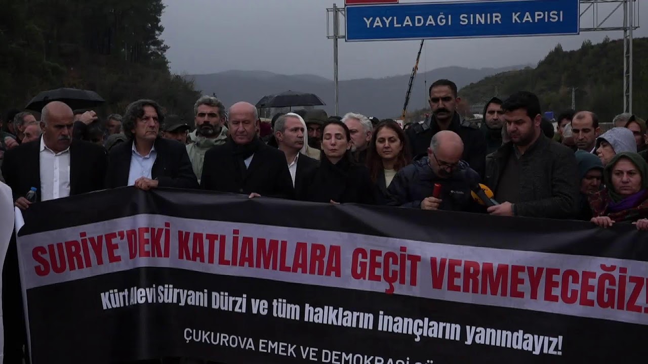 Emek ve Demokrasi Güçleri olarak Halep'teki saldırılara karşı Suriye sınırında açıklama yapıyoruz