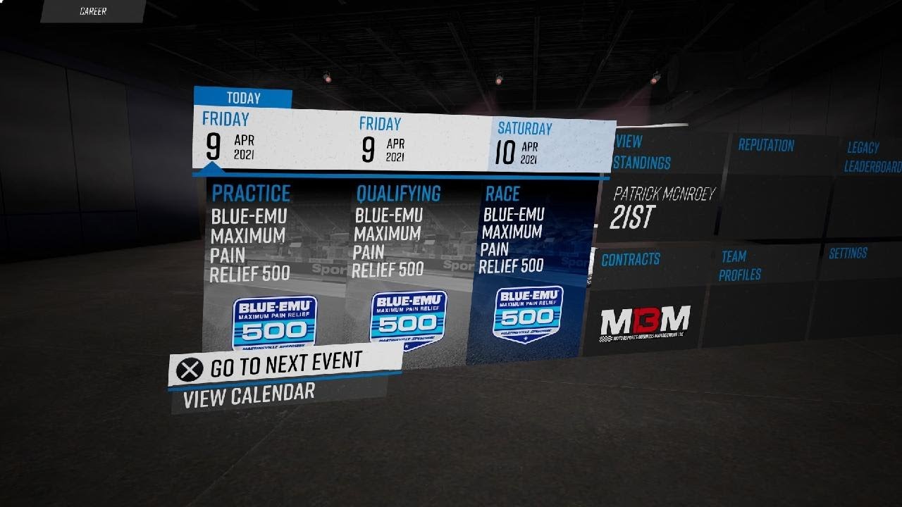 NASCAR 21: IGNITION Career Mode Bristol Dirt Race