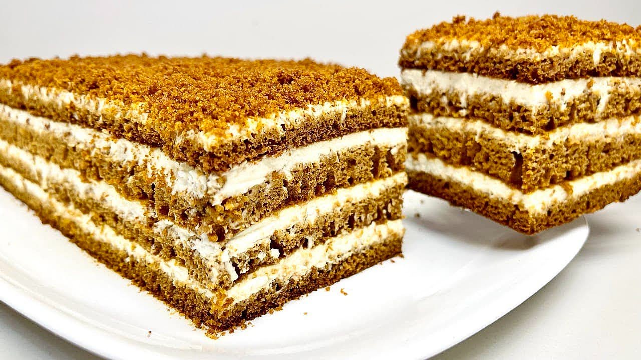 Шикарный медовый торт на Рождество за 30 минут! Самый простой и вкусный рецепт!