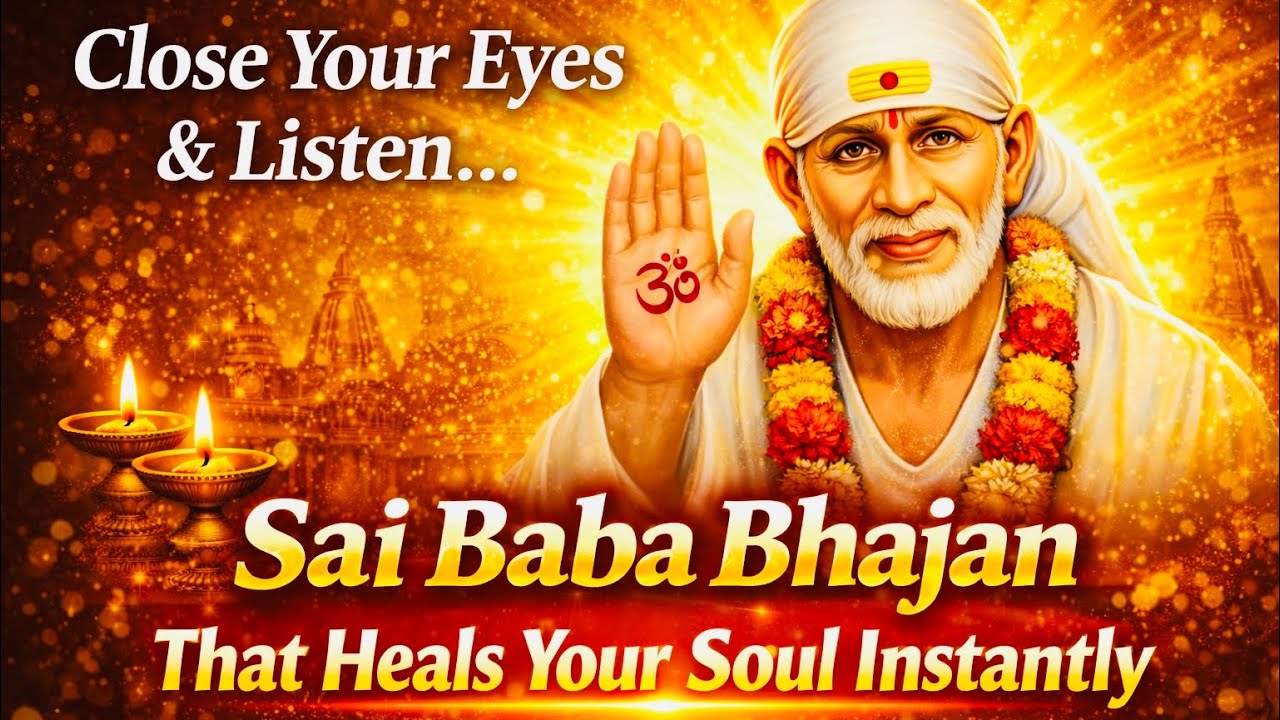 Close Your Eyes & Listen… Sai Baba Bhajan That Heals Your Soul Instantly 🙏 Om Sai Namo Namah 🕉️