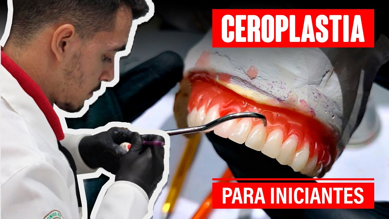 Como fazer CEROPLASTIA de uma prótese total inferior com MAIS NATURALIDADE - PARA INICIANTES