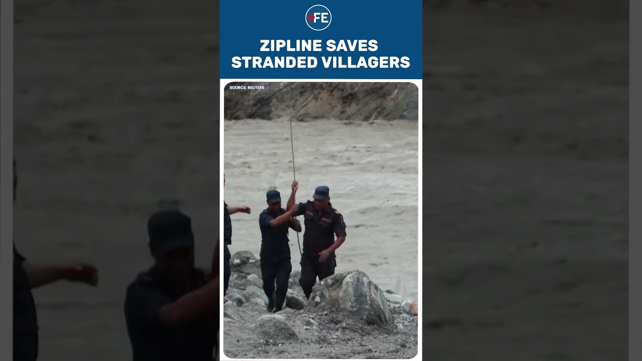 Nepal Flood Horror: Makeshift Zipline Rescues Villagers Cut Off By Trishuli River