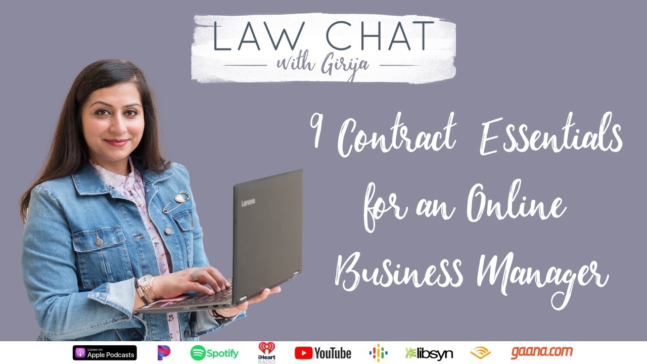 EP 120. 9 Contract Essentials for an Online Business Manager