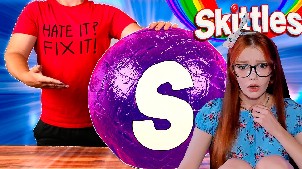 Я СДЕЛАЛ ГИГАНТСКИЙ SKITTLES ВЕСОМ 78 КИЛОГРАММ РЕАКЦИЯ ВАНЗАЙ