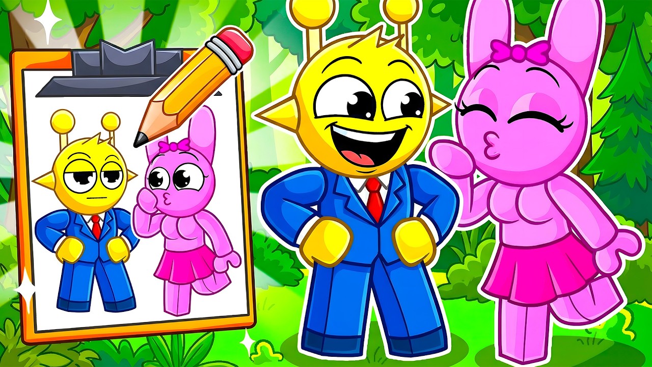 MAGIC DRAWINGS TRANSFORM SIMON & PINKI In Roblox! (Incredibox)