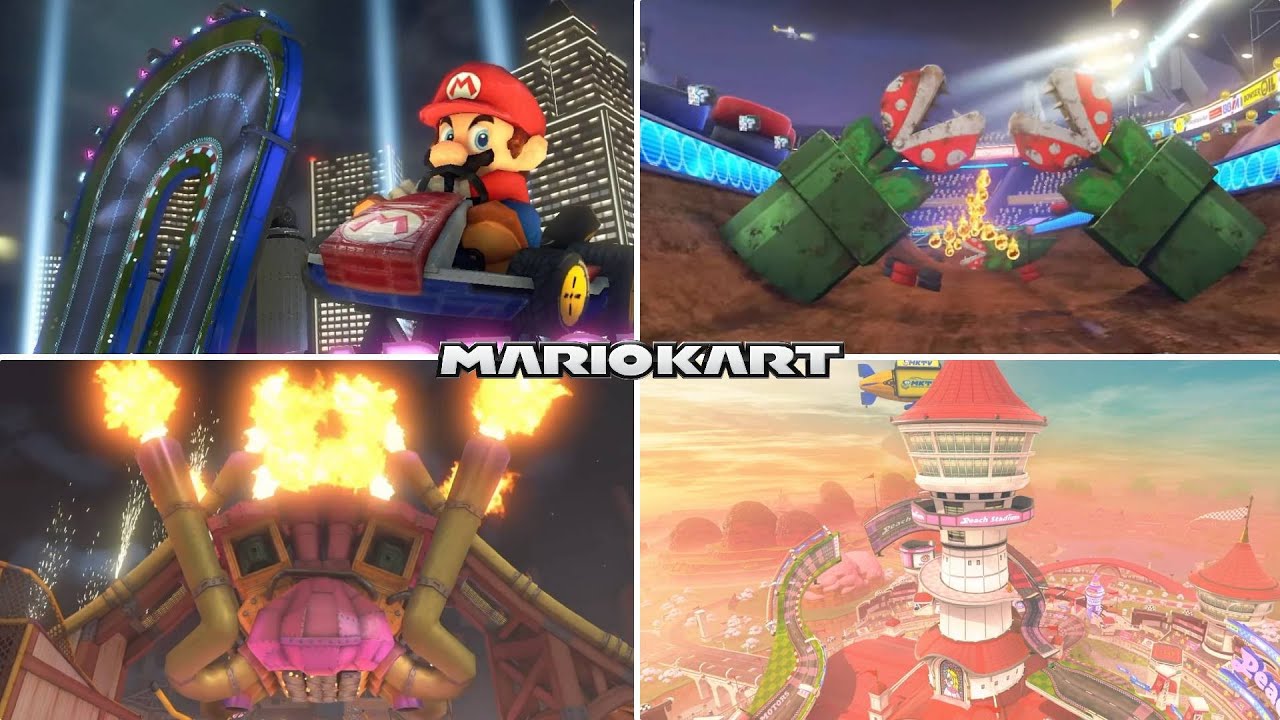 Evolution of Stadium Tracks in Mario Kart Games (1996-2025)