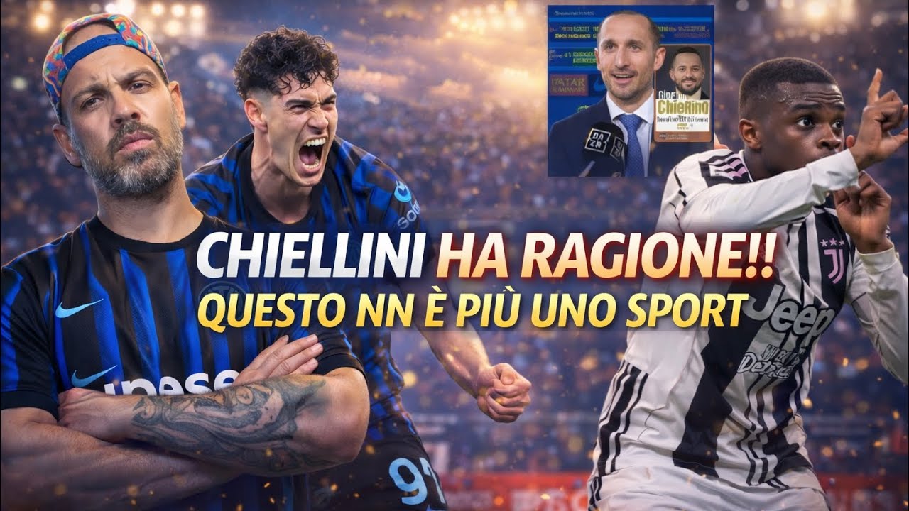 CHIELLINI HA RAGIONE‼️QUESTO NN É PIU UNO SPORT‼️
