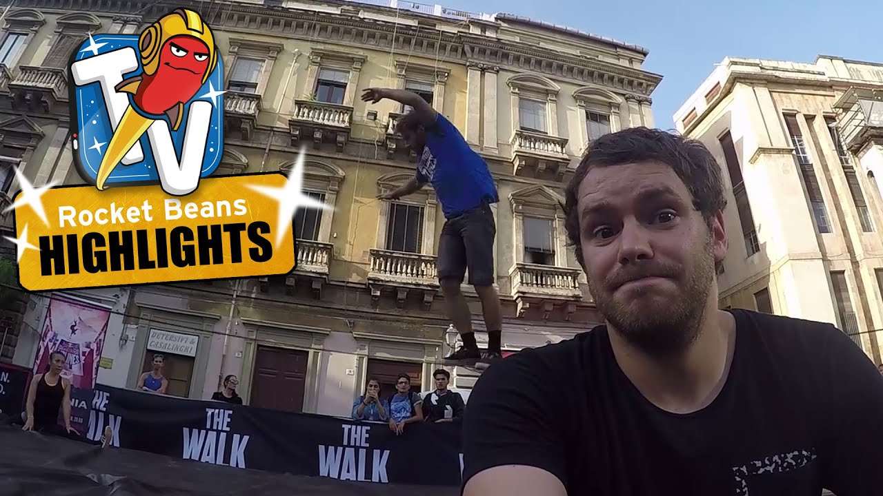 Gunnar bei der Slackline-Weltmeisterschaft | Rocket Beans Highlights