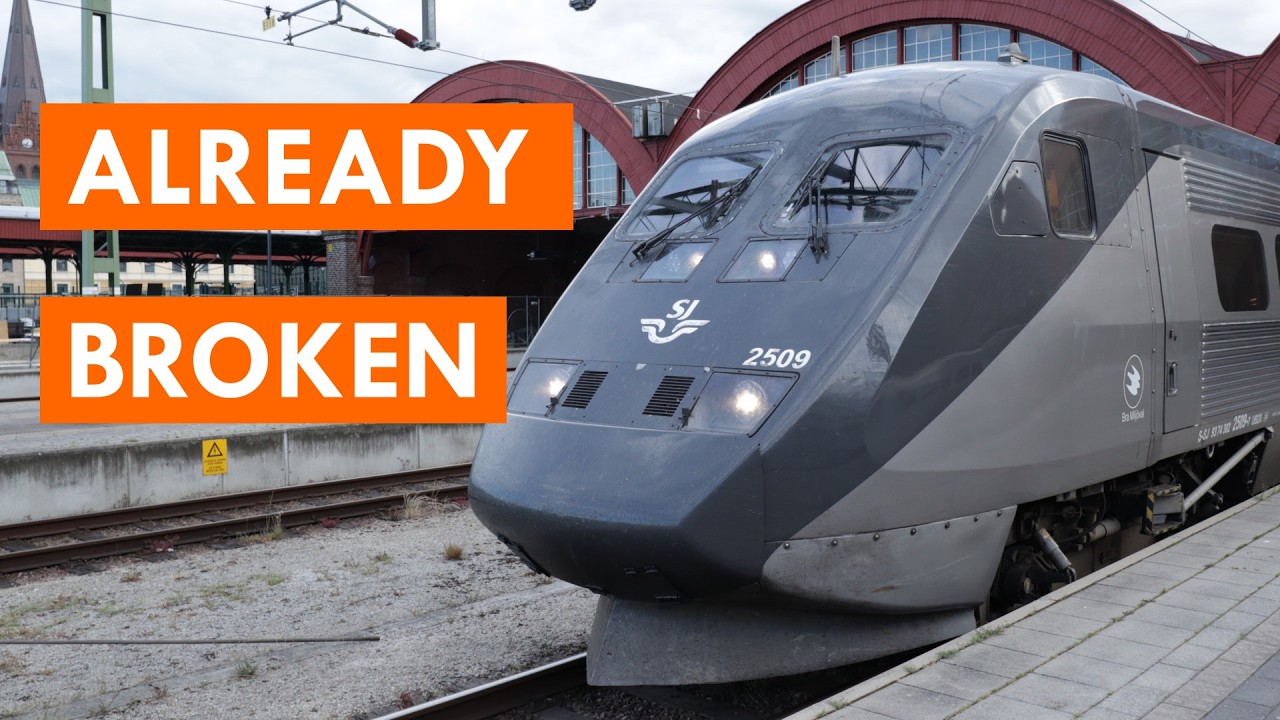 This new high speed train is already broken (X2000 in first class)