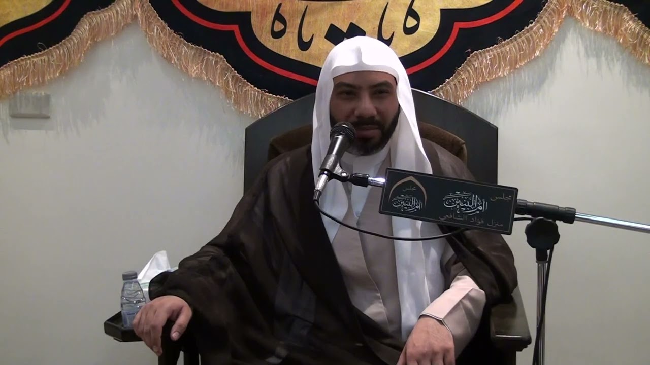 ملا مصطفى كحليني 1447ه وذكرى مبعث النبوي الشريف بمجلس ام البنين  ع   عائلة الشافعي