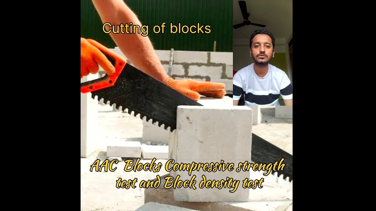 😱AAC block- Block density and compressive strength test
