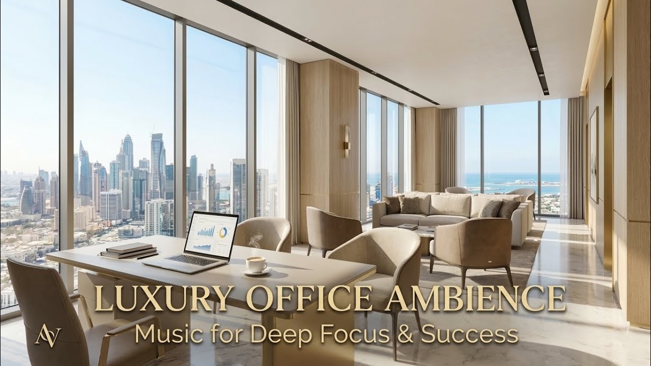 LUXURY OFFICE AMBIENCE 2026 🏙️ High Energy Lounge Music for Deep Focus & Success