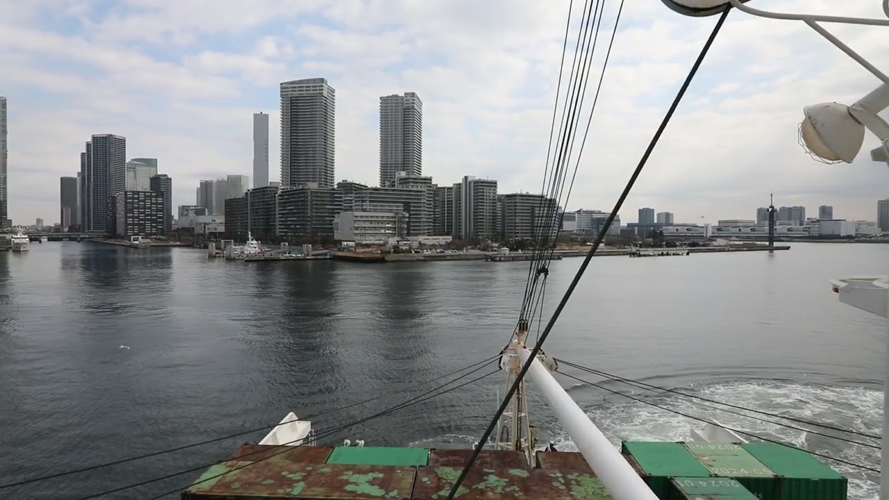 Ogasawara maru left Takeshiba Port