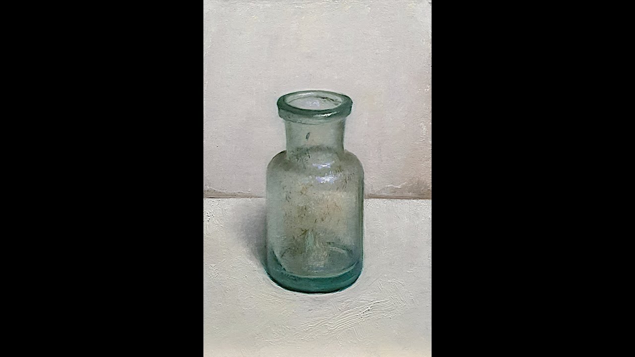 How paint glass time lapse movie