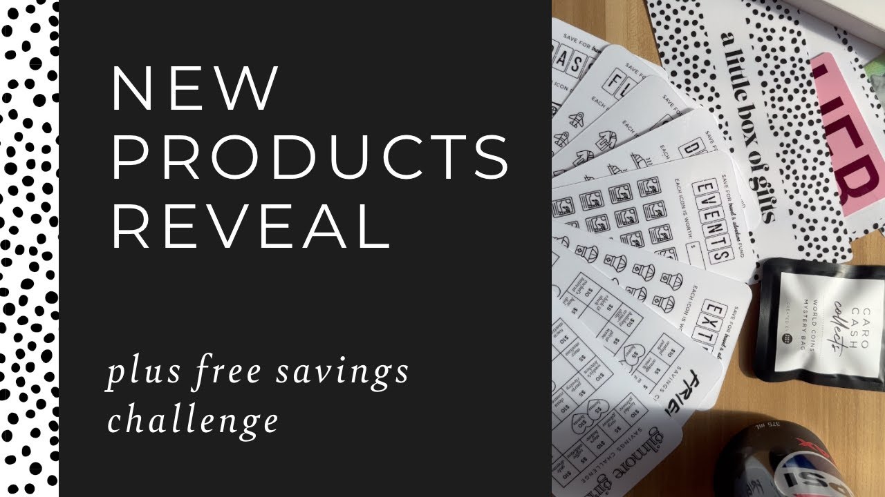 Free Savings Challenge + New Etsy Product Reveals!