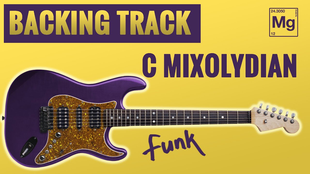 BACKING TRACK - C MIXOLYDIAN - Funk - 115 bpm