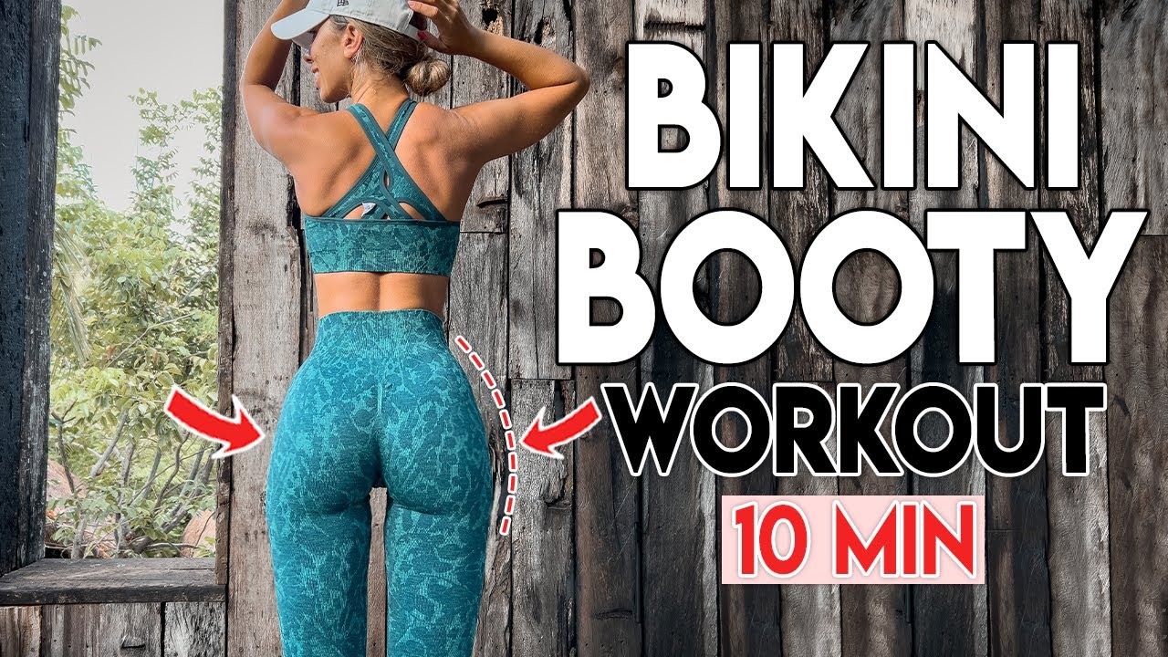 BIKINI BOOTY WORKOUT (упражнения для придания формы ягодицам) | 10 минут