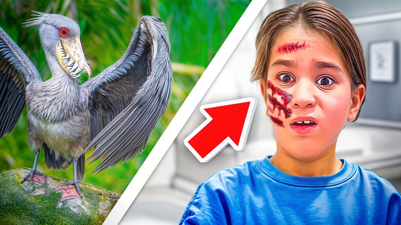 ICH wurde im SAFARI PARK von ein  STÖRCH ANGEGRIFFEN!😱