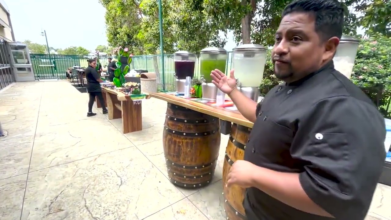 Catering a Wedding For 200 Guests In Orange County, Checkout Our Taco Catering Set-up!
