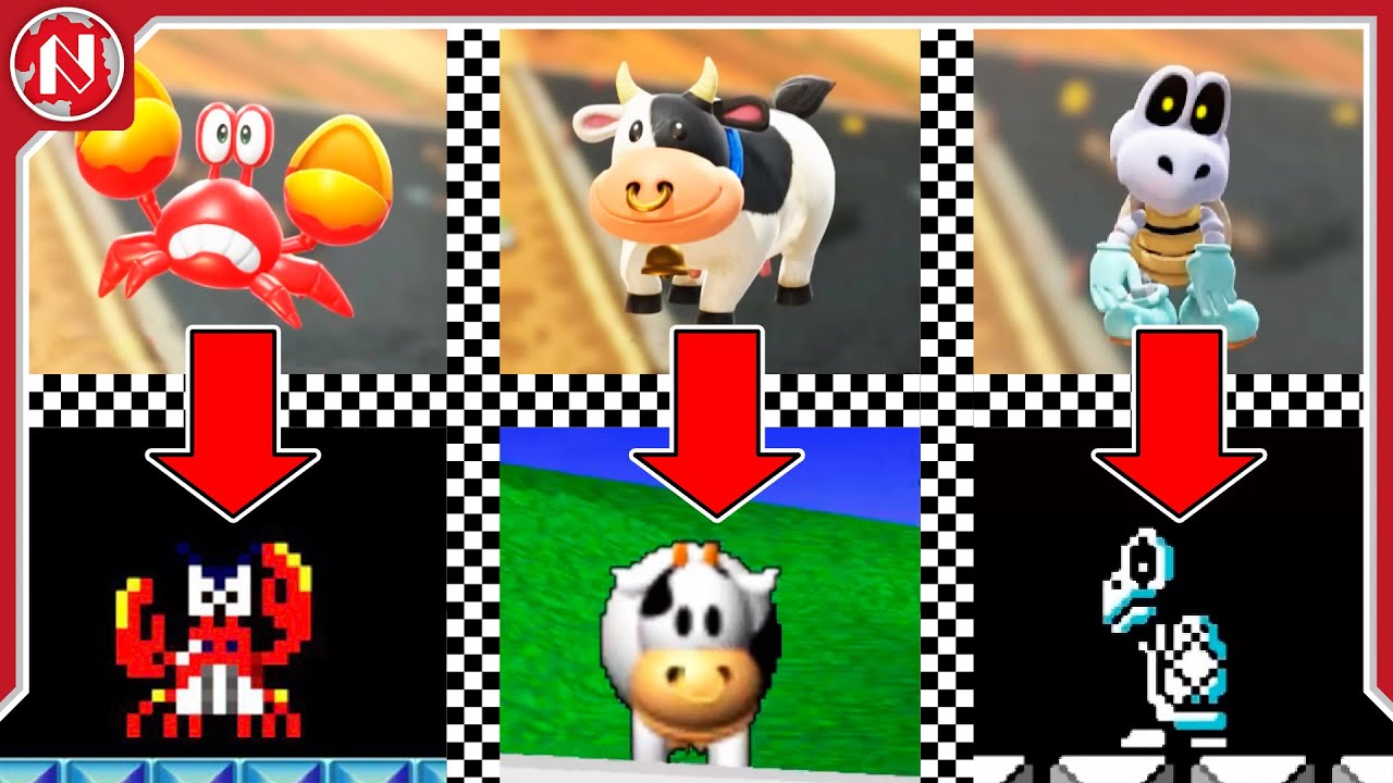 El ORIGEN de TODOS los PERSONAJES de MARIO KART WORLD