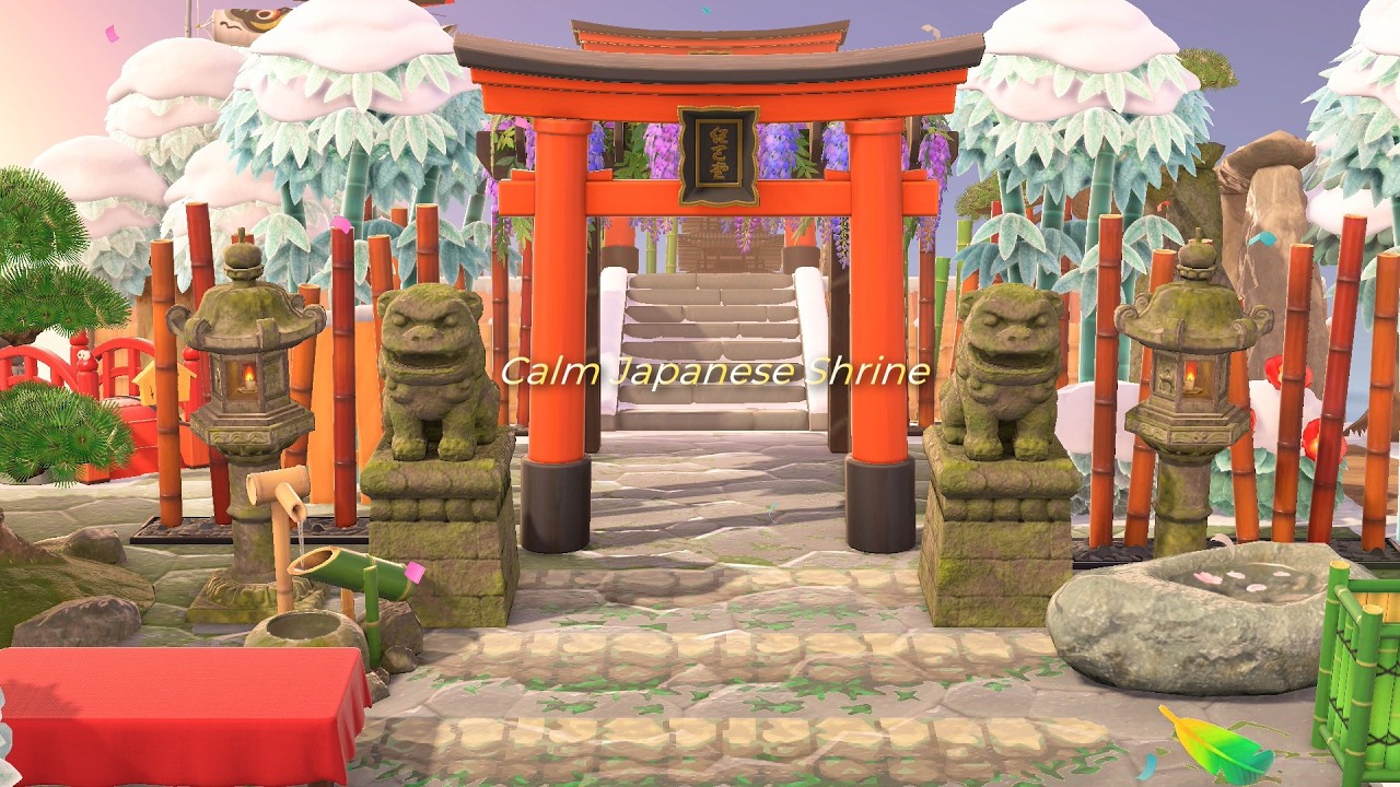 1 Hour Festival Night Shrine ⛩️ | Sleep, Study, Relax | ACNH Ambient