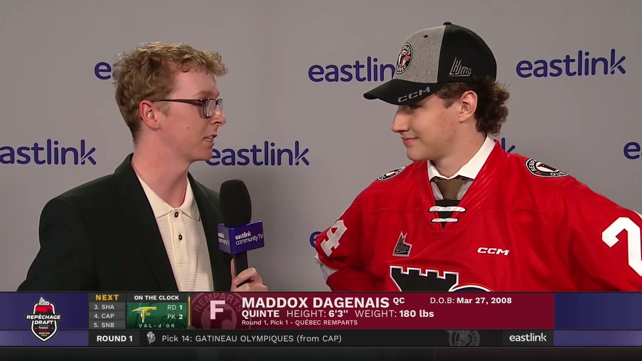 Repêchage 2024 / 2024 Draft - Entrevue Maddox Dagenais Interview - Remparts