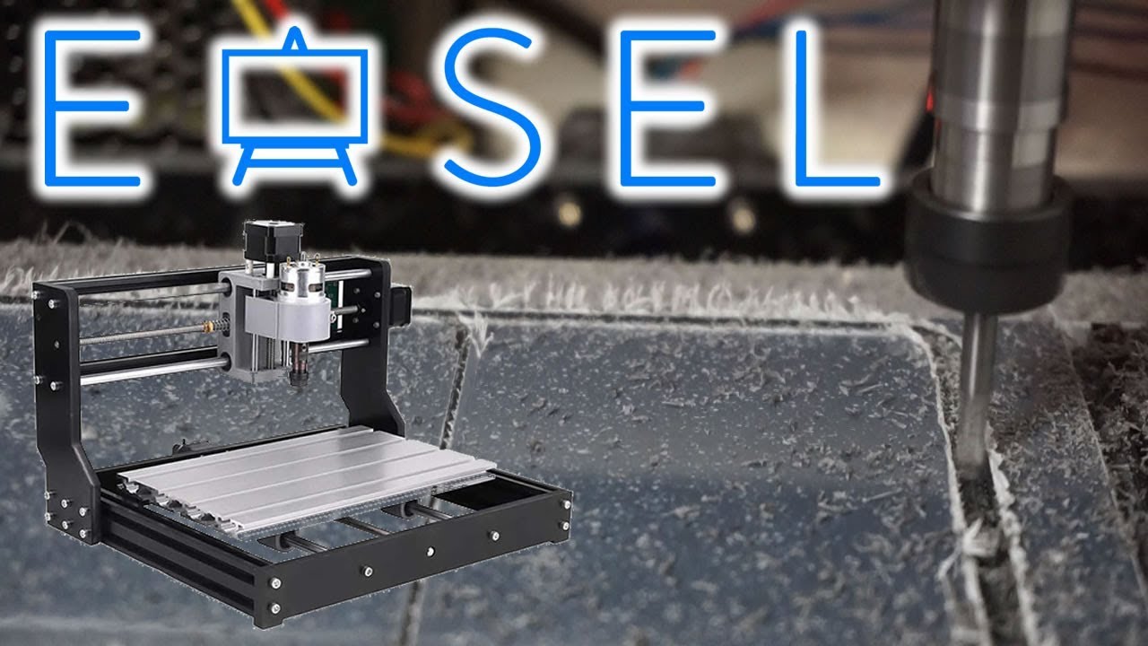 Tutorial Básico Easel Corte de Acrilico con MINI ROUTER CNC 3018 500W