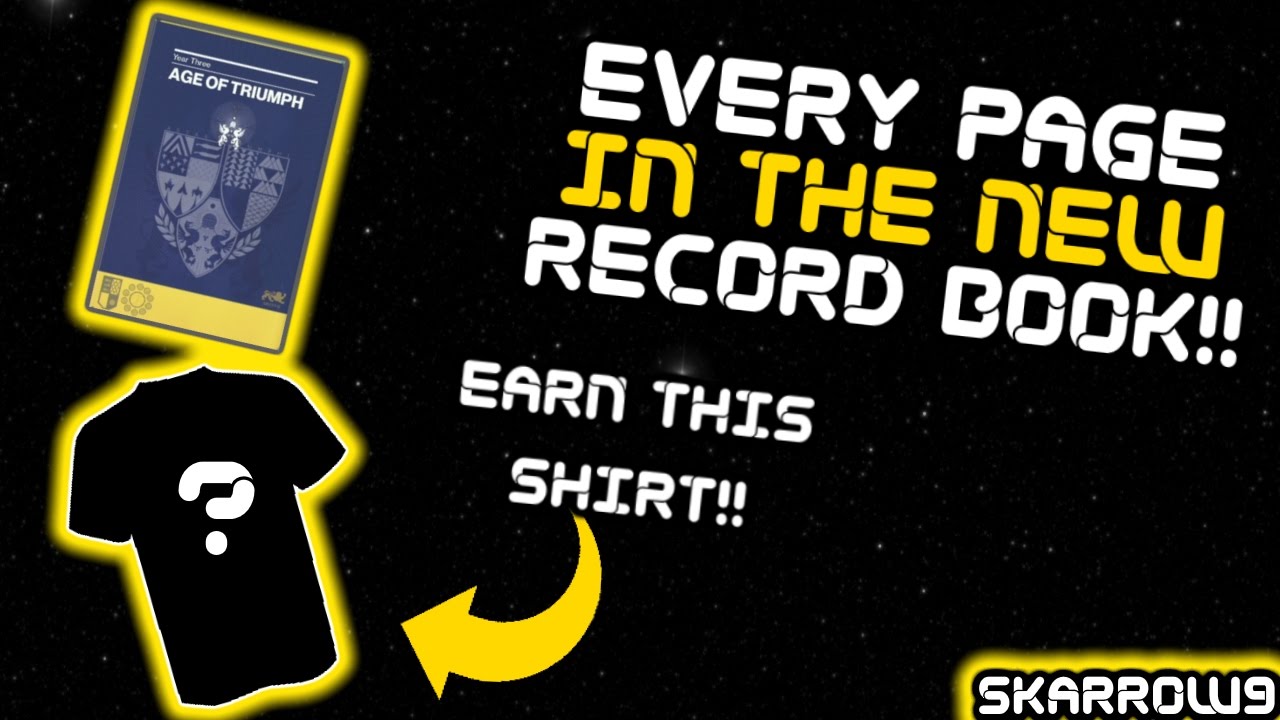 Every Page of The Age of Triumph Record Book!! Exclusive Shirt?? So Many Rewards!!!