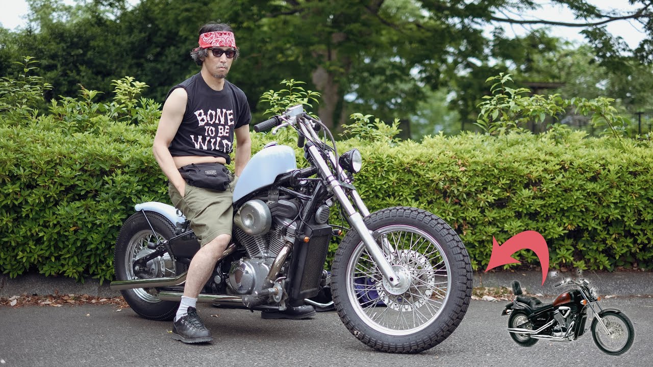 懐かしホンダのバイクを色々削ぎ落としてナロー&ちょいワイルドに | HONDA STEED 600