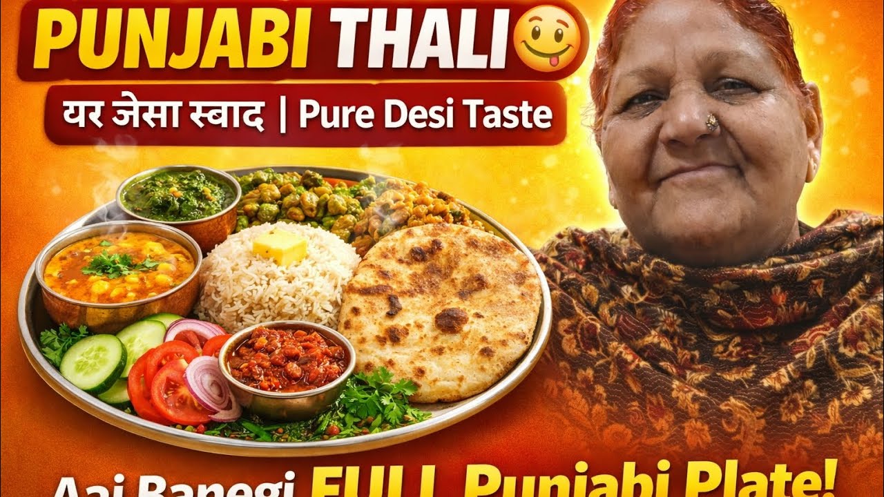 Tasty and easy to make punjabi thali recipe 