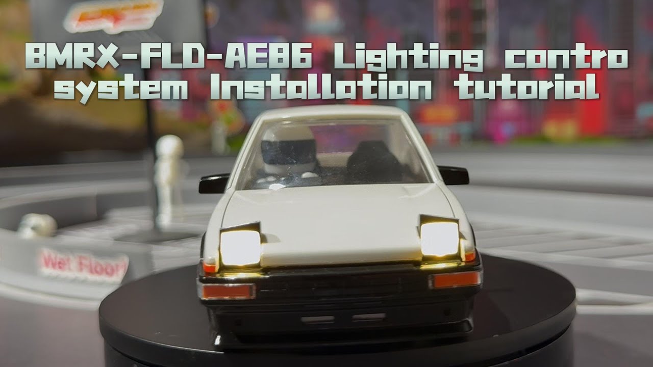 BMRX-FLD-AE86 Pop up Light set Installation Instructions#FLDdrift #RCDrift #Driftcar