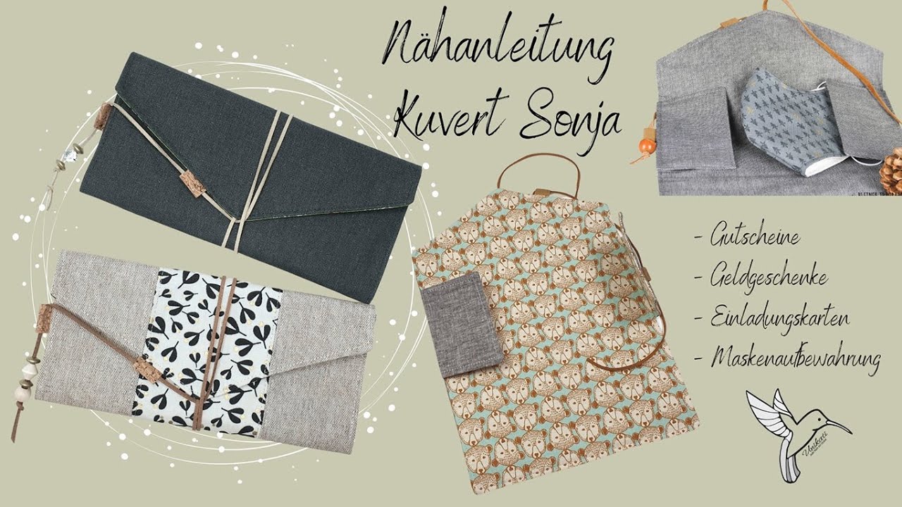Nähanleitung Kuvert Sonja
