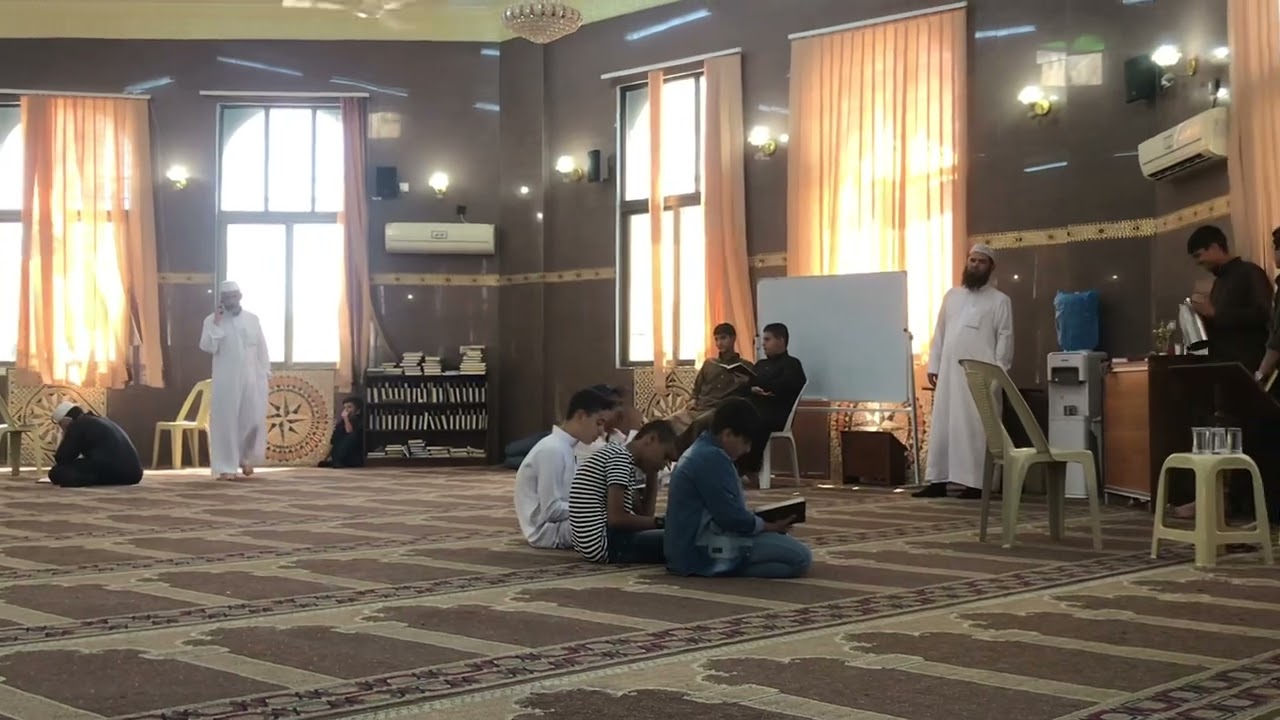 من اختبار المسابقة الهاشمية في مسجد روضة المتقين وثلة طيبة من طلاب القرآن الكريم من محافظة معان 2022