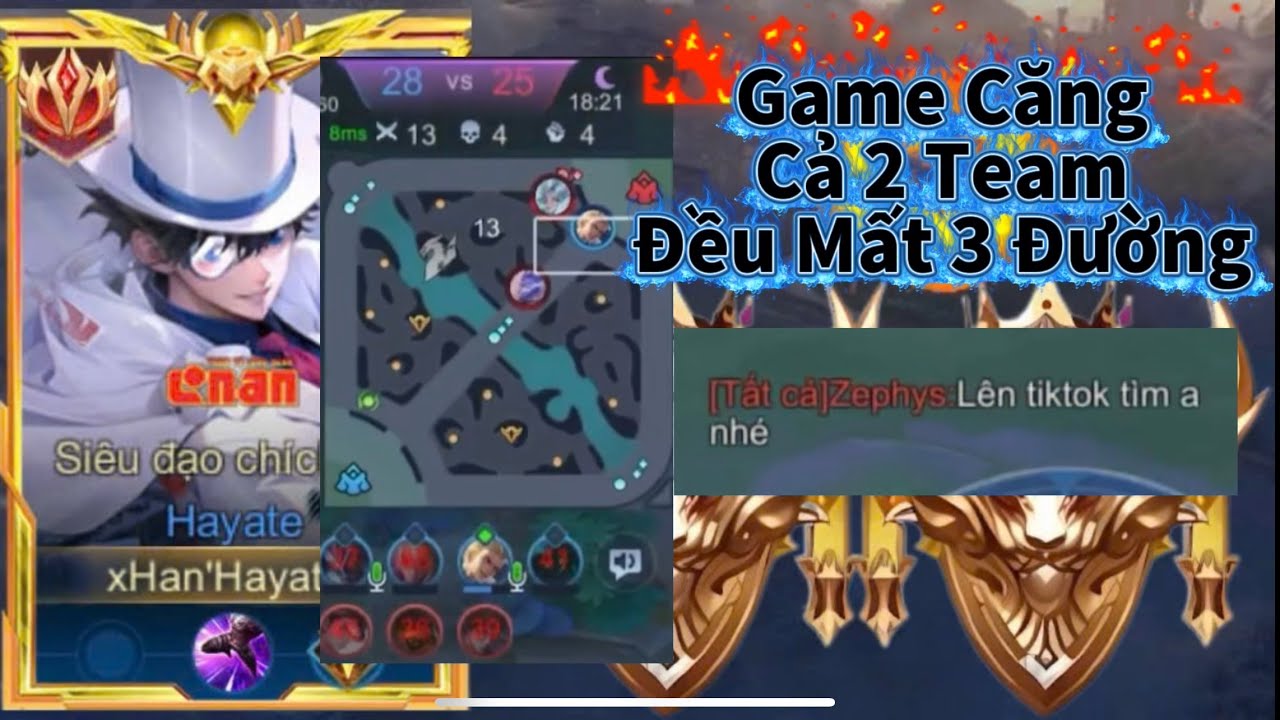 Top Hayate | Game Đấu Siêu Căng Cả 2 Team Đều Mất 3 Đường Hay Như Đánh