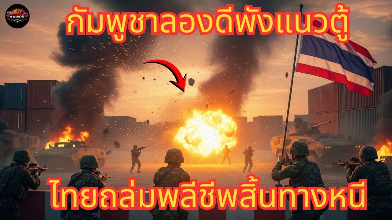 กัมพูชาลุยไม่คิดชีวิต พังแนวตู้เหล็กชายแดน – ไทยตอบโต้โหด ล้างหน่วยพลีชีพสิ้นทางหนี
