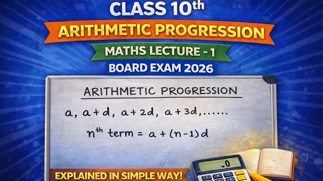 ARITHMETIC PROGRESSION || Class -10th || Maths || NCERT #education 