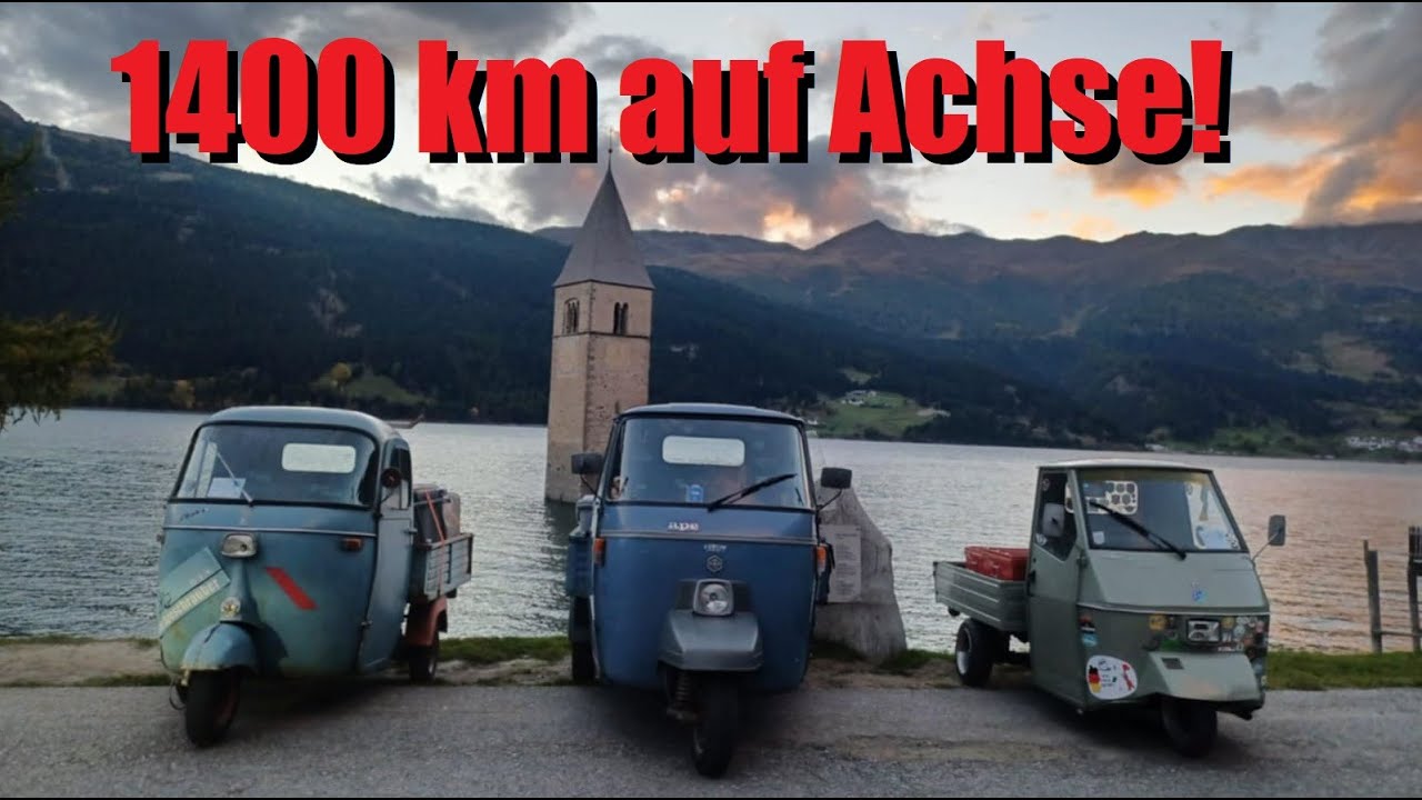 Mit drei Api auf Achse an den Idrosee - Die Apeschrauber